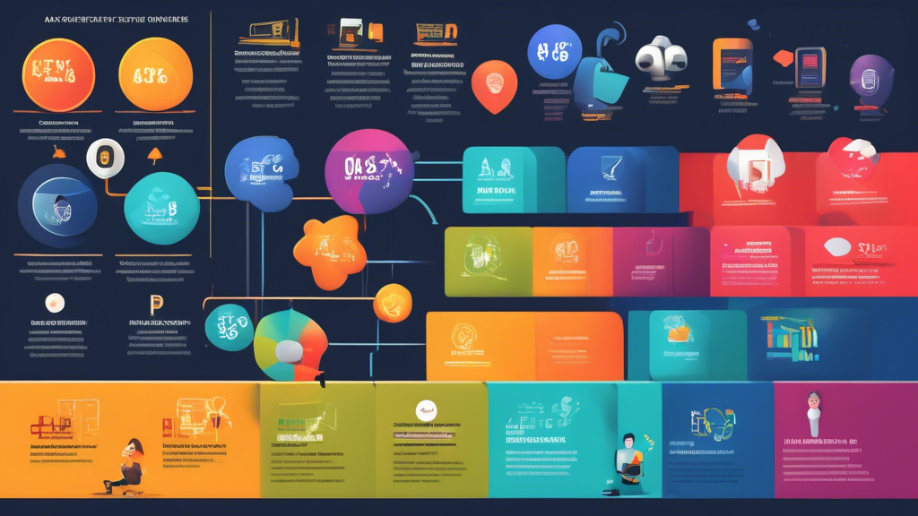 An engaging and informative infographic depicting strategies to maximize revenue using PopAds. Include elements like graphs showing revenue growth, visuals of ad placements on a website, user-friendly tips, and icons representing different monetization techniques. The design should have a modern, sleek aesthetic, using vibrant colors to attract attention, and feature charts and illustrations that summarize the key points from a comprehensive guide.