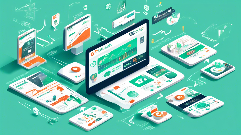 An informative and visually engaging infographic illustrating the concept of traffic monetization through PlugRush. The image should feature a sleek, modern design with various elements like website traffic graphs, dollar signs, and digital ads, along with icons representing different monetization strategies. Include a background that suggests a digital marketing environment, such as abstract data streams, computer screens, and marketing analytics. The overall color scheme should convey professionalism and innovation.